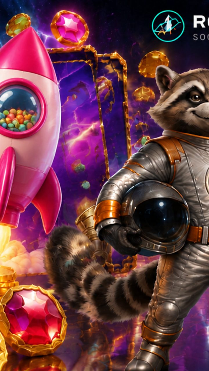 Raccoon astronaut artwork